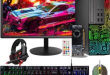 Dell Gaming OptiPlex Desktop RGB Computer PC, Intel Core i5, AMD RX 550 4GB GDDR5, 16GB RAM, 512GB SSD, 24 Inch HDMI Monitor, RGB Keyboard Mouse and Headset, WiFi, Windows 10 Pro (Renewed) - Amazon product review